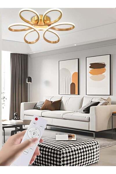 Generic Simple LED Ceiling Lamp - Warm Romantic Chandelier for Living Room, Bedroom, Children's Study