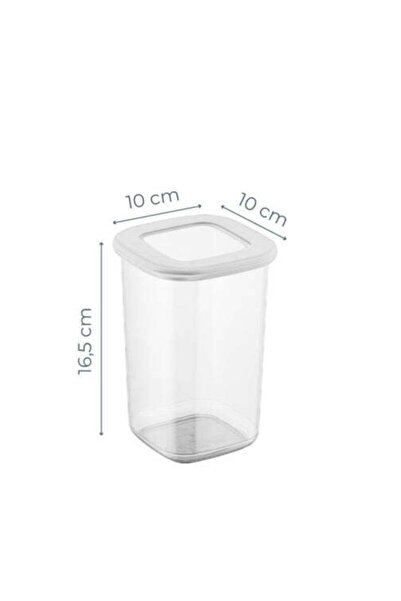 Asi Home Set of Storage Boxes, 12 Pieces, White, Foly Square 1.2L -