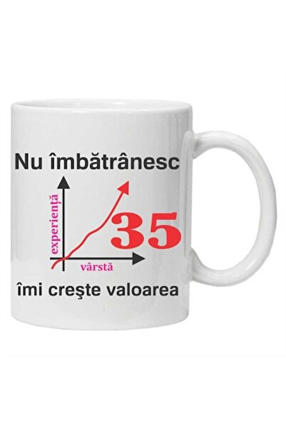 CRD PRINT Personalized ceramic mug 'I'm not getting older, my value increases' 330 ml