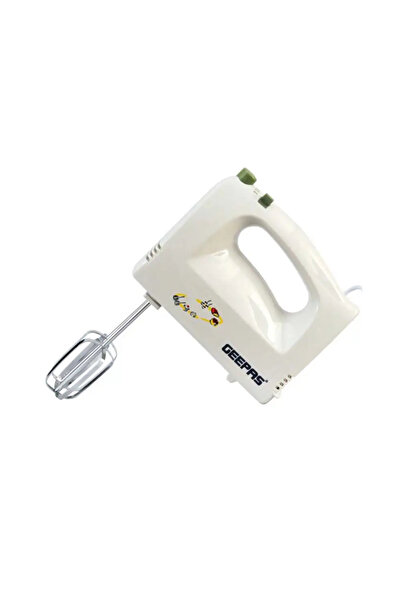 Geepas Hand Mixer Electric Beater with Beaters and Dough Hook 160W- GHM2001N