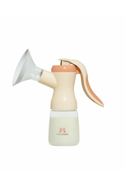 Fraupow مضخة ثدي يدوية بالضغط | مضخة يدوية محمولة مضادة للتسرب مع زجاجة كبيرة سهلة التنظيف