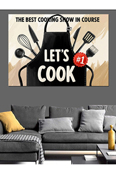 KanvasSepeti Hadi Yemek Pictură în ulei de înaltă calitate texturat Canvas Ca...