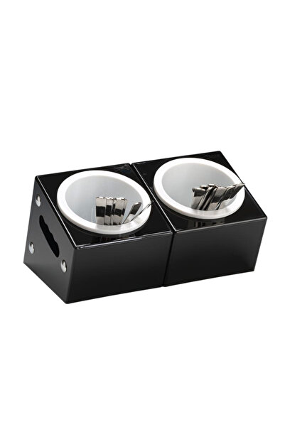 WORLDPLAST Polycarbonate Cutlery Stand Set of 2