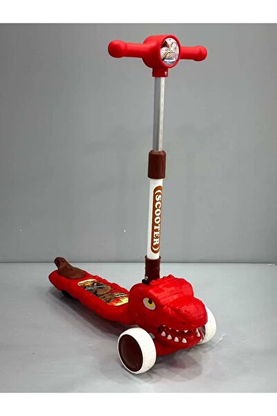 Generic Children's three-wheel scooter with dinosaur design - Model H-1001