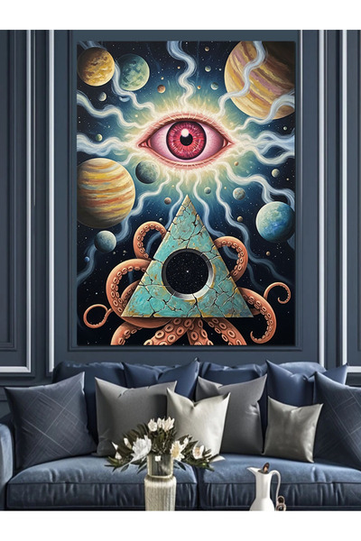 KanvasSepeti Mystical Eye And High quality oil painting Με υφή Canvas Canvas ...