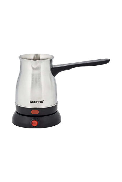 Geepas Electric Turkish Coffee Maker with Stainless Steel Body and 0.8L Capacity- GK38050