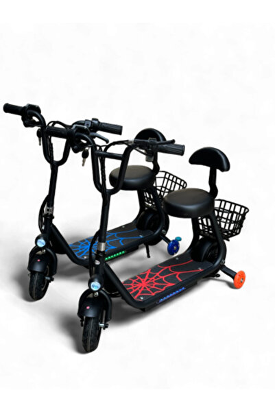 Generic Mini Electric Scooter 36V with Rear Basket and Support Wheels S36ML