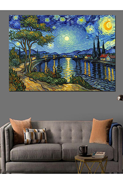 KanvasSepeti Stilul Van Gogh Pictură în ulei de înaltă calitate texturat Pânz...