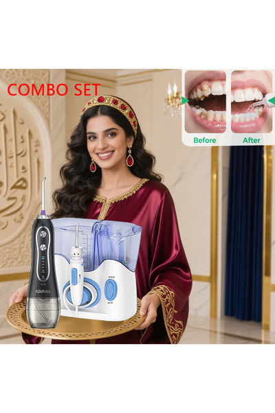 Youtrico مجموعة تنظيف جهاز تنظيف الأسنان بالماء - فوهات بديلة متعددة، للاستخد...