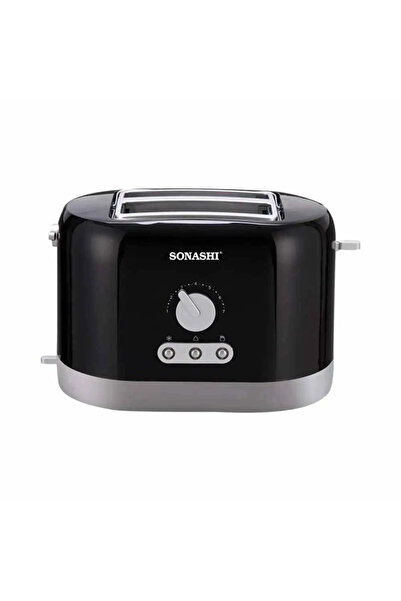 sonashi 2 Slice Bread Toaster ST-209 - Countertop Toaster with Heating Control, Pilot Lamps, Detacha