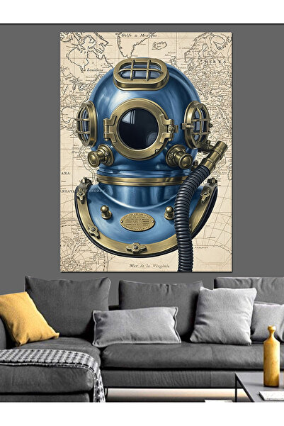 KanvasSepeti Old Diver Pictură în ulei de înaltă calitate texturat Canvas Can...