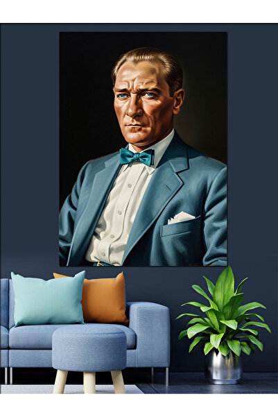 KanvasSepeti Μπλε Σετ Υψηλής ποιότητας ελαιογραφία Με υφή Καμβάς Καμβάς για ζ...