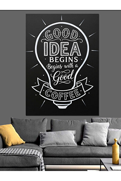 KanvasSepeti Güzel Fikir Kara Pictură în ulei de înaltă calitate texturat Can...