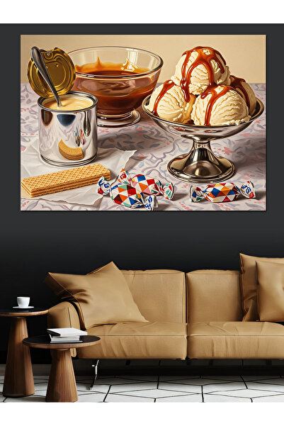 KanvasSepeti Pictură în ulei de înaltă calitate texturat Canvas Canvas Tablo,...