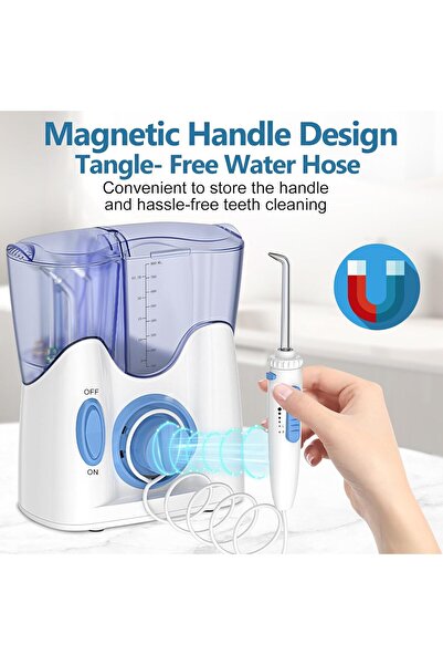 h2ofloss Water Flosser Cleaning Set - Multiple Replacement Nozzles, for Home and Travel