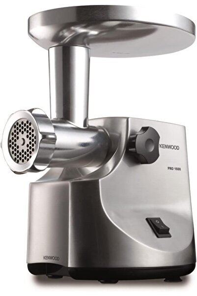 Kenwood MG510 Meat Grinder 1600W Metal Body with Kibbeh & Sausage Attachments, Silver