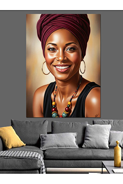 KanvasSepeti Baş Ör Τούλι ü Gülen Υψηλής ποιότητας ελαιογραφία Με υφή Καμβάς ...