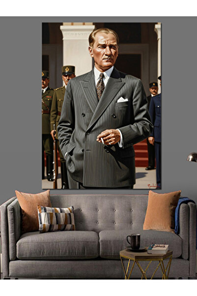 KanvasSepeti Κομψό κοστούμι Υψηλής ποιότητας ελαιογραφία Με υφή Καμβάς ζωγραφ...