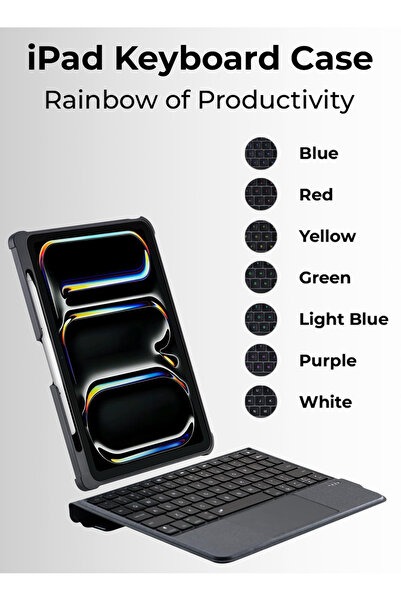 Glassology Smart Keyboard Case for iPad Pro 11" (2024) with Touchpad & Backlight