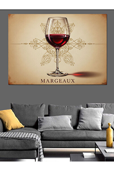 KanvasSepeti Vin Roșu Pictură în ulei de înaltă calitate texturat Pânză Canva...