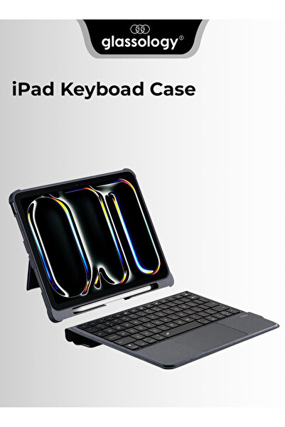 Glassology حافظة لوحة مفاتيح ذكية لجهاز iPad Pro 11 بوصة (2024) مع لوحة لمس و...