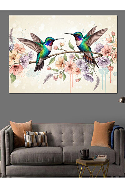 KanvasSepeti Ακουαρέλα Σάινεϊ Μάικλ Υψηλής ποιότητας ελαιογραφία Με υφή Καμβά...