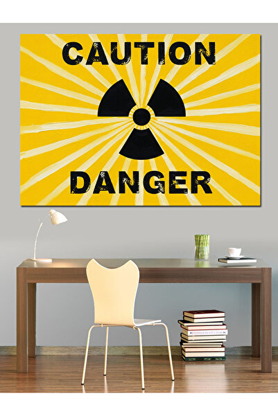 KanvasSepeti Tehlike Radyation Vopsea în ulei de înaltă calitate texturat Can...