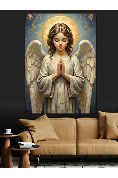 KanvasSepeti White Winged, pictură în ulei de înaltă calitate, texturat Canva...