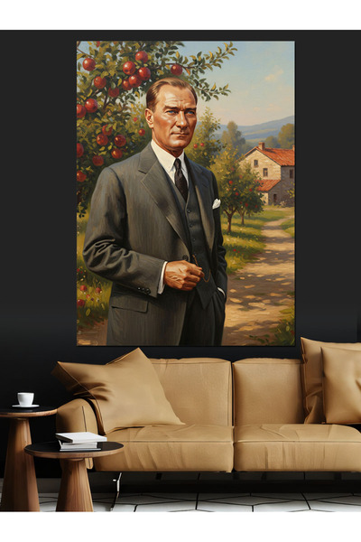 KanvasSepeti Mustafa Kemal Υψηλής ποιότητας ελαιογραφία Με υφή Καμβάς ζωγραφι...