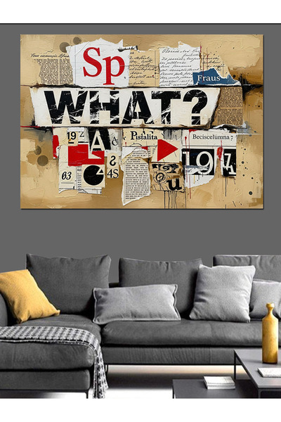 KanvasSepeti Ziar abstract Pictură în ulei de înaltă calitate texturat Canvas...