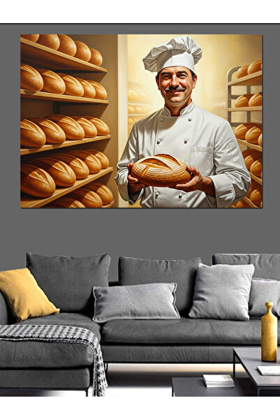 Artmeg Pânză Decorativă Bătrânul Pâine - Lemn MDF