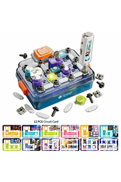 Chanak Scientific Circuits DIY STEAM Kit – 46+ Experiments Science Toy with Lights, Sound & Fan for Kids 3+