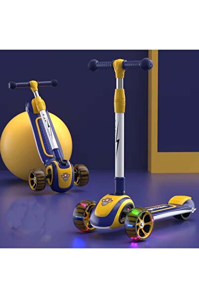 Generic Children's three-wheel scooter – attractive lightning design and high stability for safe movement