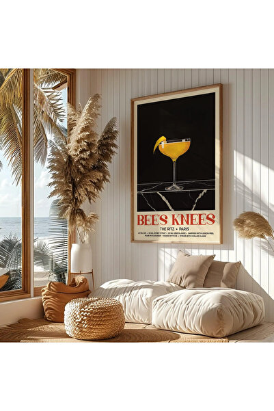 512 STORE Modern Estetik Kokteyl Çerçevesiz Kuşe Kağıt Poster / Martini/Negro...