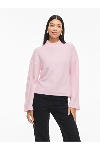 VILA Strickpullover VIBIBBI Stehkragen