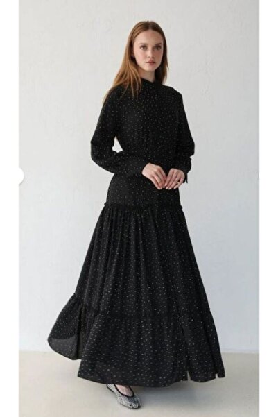 Thebomb Pinar Buttoned Flared Shirt Dress