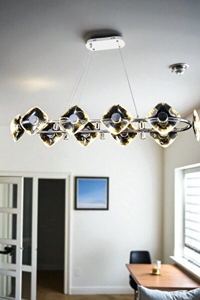 Renkoled Aydınlatma 3 Renk Işıklı Modern Sarkıt Led Avize Kasa Salon,oda ,mut...