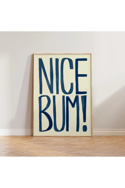 512 STORE Estetik Duvar Dekor Banyo Tuvalet Çerçevesiz Kuşe Kağıt Poster Nice...