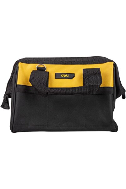 Deli حقيبة أدوات DL-P1، 31 × 17 × 22 سم - بوليستر أصفر