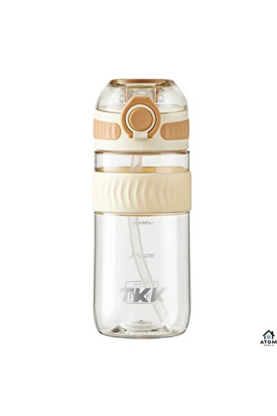 ATOM DEALS Tritan bottle 550ml ATOM DEALS® BPA Free, caramel beige, with leak-proof lid