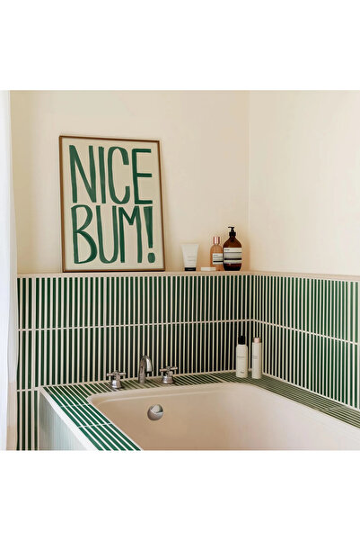 512 STORE Estetik Duvar Dekor Banyo Tuvalet Çerçevesiz Kuşe Kağıt Poster Nice...