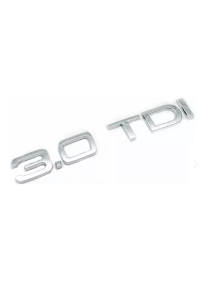 MAF Emblemă 3.0 TDI pentru portbagajul spate Audi, argintie