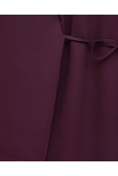 MissRunin Round Neck Tie-Waist Combed Cotton Tunic