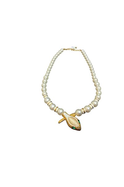 Ajoy Deco Store Colier Serpente di Perla