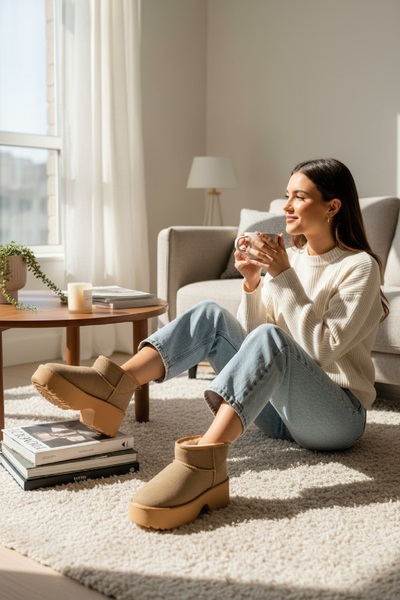 KUUM LONDON Kumm London Women's Mink Heeled Fur Boots Km781