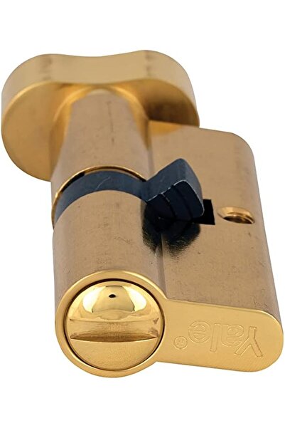 Yale 500 Series Double Euro Profile Cylinder 30+30 Key+Coin Turn, Polished Brass