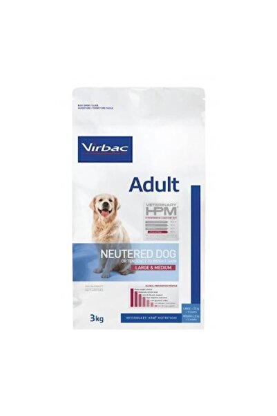 Virbac HPM Dry food for sterilized dogs, large and medium adult breeds, 3 kg