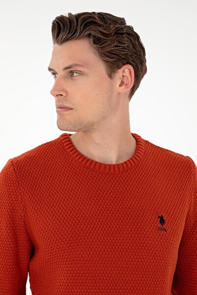 U.S. Polo Assn. Men's Slim Fit Crew Neck Tile Sweater