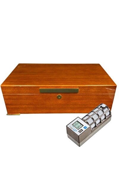 Lubinski Italy Grande Humidor Puro Kutusu Sapelli 150's Cigar Spa Elektronik ...