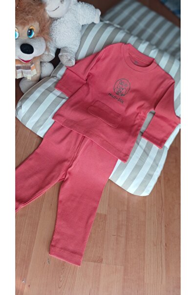 Milo Sol Milo+Sol Önü Cepli Kaşkorse Unisex 2'li Takım – Bebek Takım (6–18 Ay)